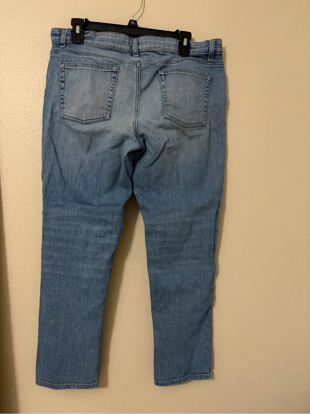 Eileen Fisher Light Blue Cropped Straight-Leg Jeans